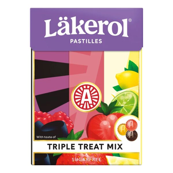 Läkerol Triple Treat Mix - 75 gram