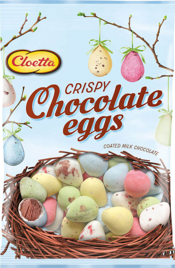 Cloetta Crispy Chocolate Eggs 110g